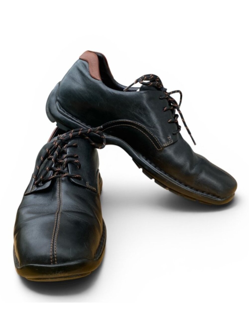 Cole Haan Zeno Leather Oxfords 9.5M Black Lace-Up